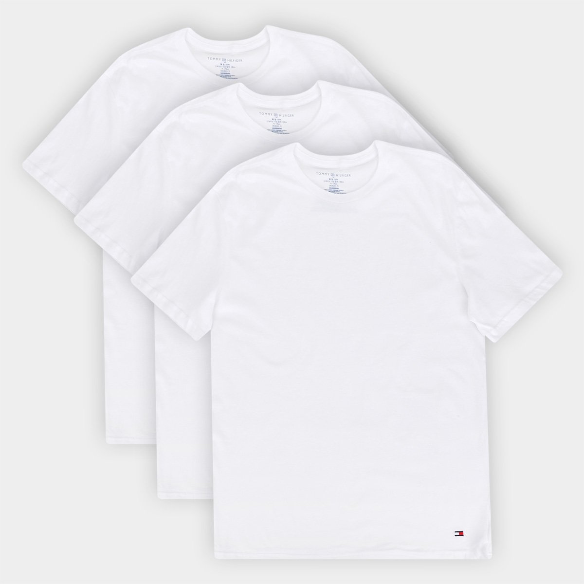 Kit Camiseta Tommy Hilfiger Lisa Masculina 3 Peças - Oferta na Mao
