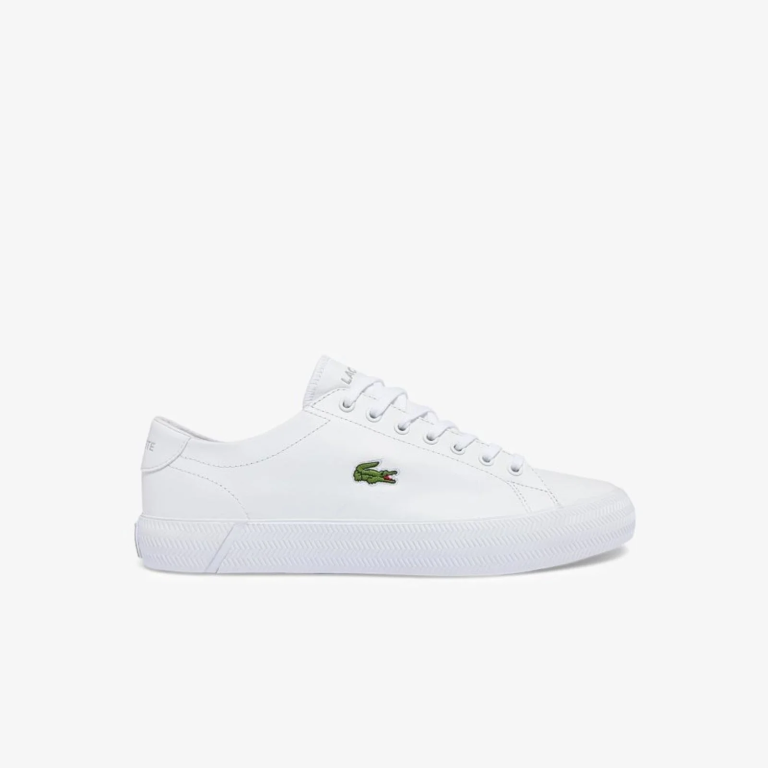 Lacoste Tênis Masculino Gripshot Em Couro Branco - Oferta na Mao